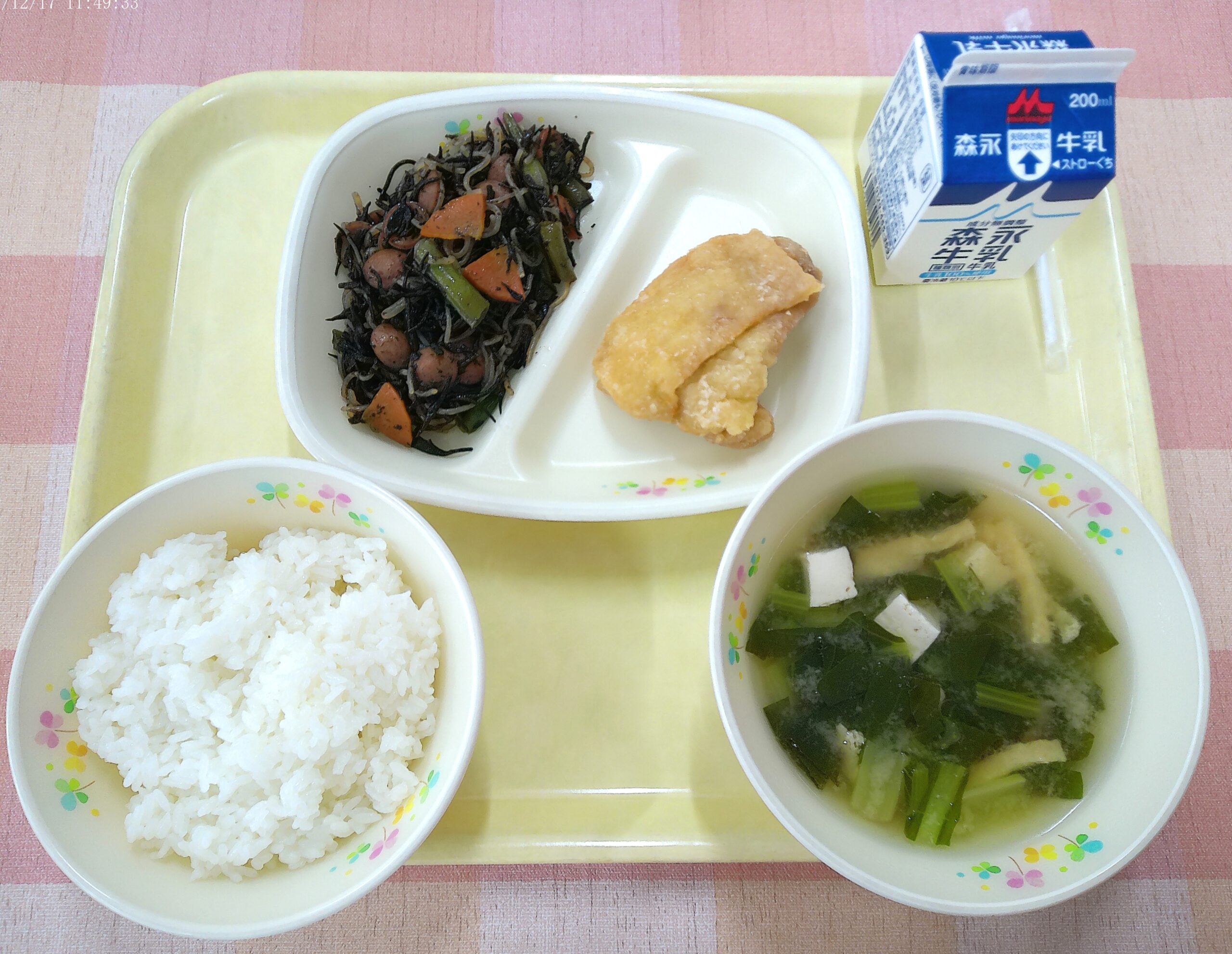 １２月１７日の給食写真です。 のサムネイル画像